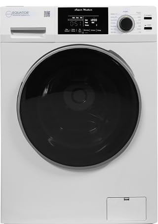 Equator Front Load Washer 1.9 Cu.Ft, Sanitize Wash, Allergen Cycle, 1400 RPM, 110V, Quiet, Energy Efficient Apartment Washer