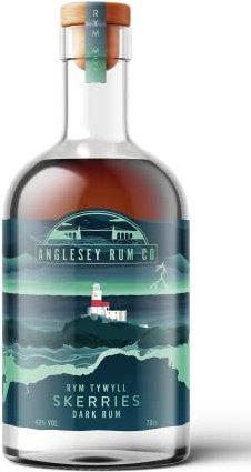 Anglesey Rum Co - Skerries Dark Rum - Welsh Rum 70cl - 40% ABV