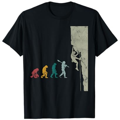 Escalada Boulder Evolución Montañismo Regalo Camiseta