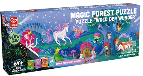 Hape im Dunkeln leuchtendes Puzzle Wald der Wunder, 200 Teile, ab 6 Jahre