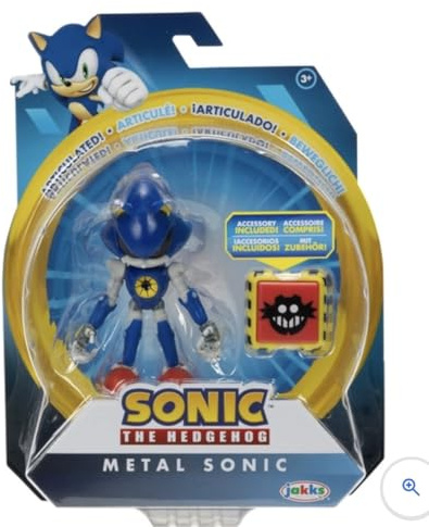 Sonic The Hedgehog Collection de Figurines articulées de 10,2 cm (Choisissez la Figure) (Metal Sonic)