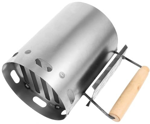 BESPORTBLE Herramienta para Barbacoa Cubo De Hierro Base De Encendido Fácil De Usar para Cocinar Al Aire