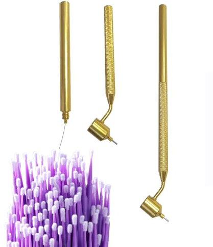 100Pcs Touch up Paint Brushes Repair Pen 0.5 mm Gold Writer Paint Applicator Pen Detailing Fluid Writer Pen Disposable Micro Applicators for Rock Chips and Scratch Repair