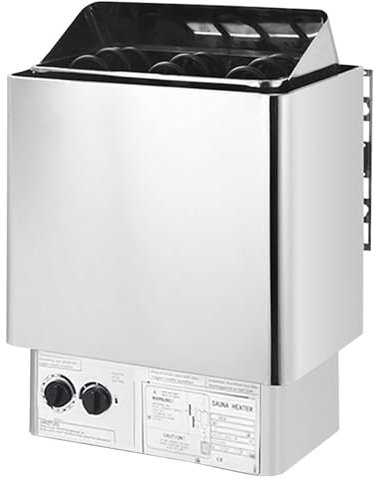 Poêle Électrique pour Sauna avec Contrôle Thermostatique Intégré Sauna Poêle Électrique 220V/380V Portable Sauna Heater Poêle Sauna Compact en Acier Inoxidable,9kw