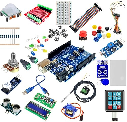DIYables STEM V3 Starter Kit Compatible with Arduino Uno R3, 1 Set