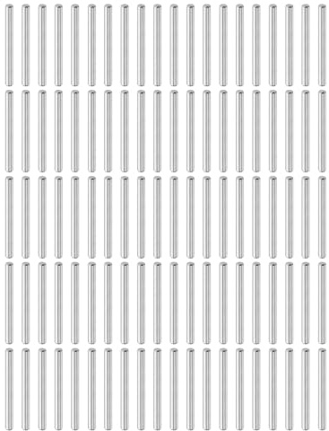 QUARKZMAN 100 Stück Zylinderstifte Rostfrei, 3mm x 30mm Dübelstifte Spannstift, 304 Edelstahl Metallstifte, Silberton Passstift Bolzen Metall für DIY, Möbel, Bastelprojekte