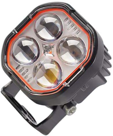 Alipis Faros LED Auxiliares para Motocicleta y Atv Luces Antiniebla y Instalación Múltiples de Color Resistentes al Agua Polvo