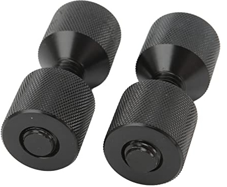 Irfora Perno di Allineamento Flangia a 2 Fori, Set Perni di Collegamento in Alluminio per Flange di Tubi, Superficie Anodizzata Nera, Allineamento Facile, Prestazioni Stabili con