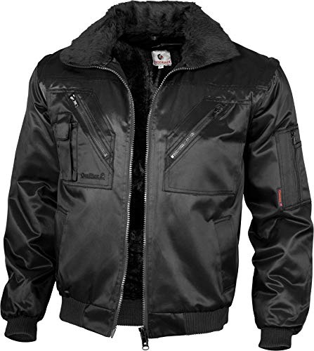 Qualitex wasserabweisende Pilotenjacke 8300/8 L,Schwarz
