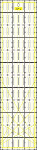 Regla para Patchwork 15x60 centímetros transparente y milimetrada - Kadusi