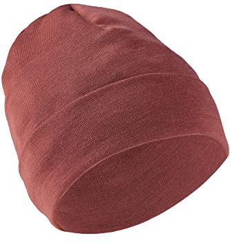 Engel Natur, Merino Mütze Damen/Herren, 70% Wolle (kbT), 30% Seide (Kupfer)