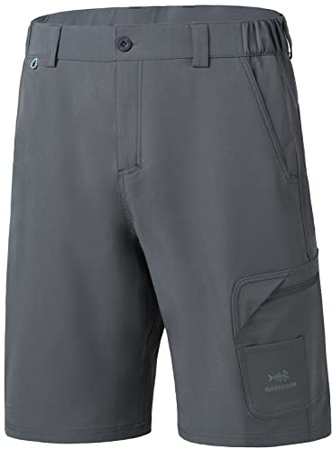 Bassdash FP01M 10.5 Pantaloncini Cargo da Pesca da Uomo Quick Dry UPF 50+ Resistenti all'Acqua