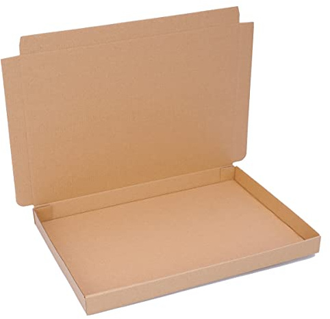 förpackning vikbara lådor 342 x 241 x 26 mm brun (yttermått 350 x 250 x 30 mm) WP XS fraktkartong DHL kartong Hermes DPD GLS förpackning (500 stycken)