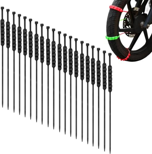 Motociclette Auto Pneumatico Catena Pattino Neve Catena Invernale Bicicletta Catene Da Neve Riutilizzabili Catene Antineve Emergenza Neve Pneumatici Catene Universali Pneumatici Cinghie Cavo,Nero