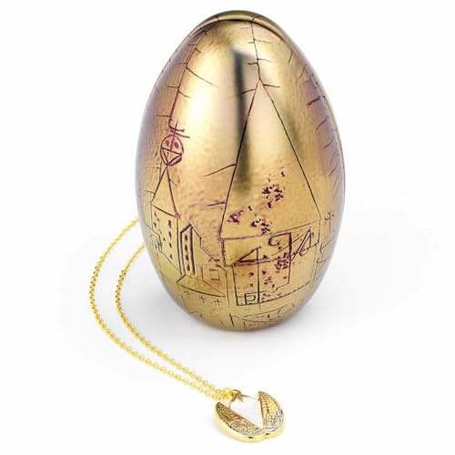 Harry Potter låda gyllene ägg presentask med halsband – guld, En storlek