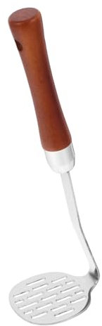 SHOWERORO Prensador de Pastel de Práctico Prensador de Pastel de Acero Inoxidable Mango de Madera Herramienta de Cocina Diseño de Moda de Acero 304