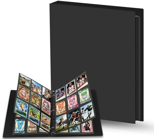 9-Pocket Card Binder Folder, 50 Pages Holding 900 Pockets, Plastic Trading Card Album Card Folder Holder Album for MTG, TCG, Pokemon Yu-Gi-Oh, Basketball Sports Cards, Game Cards