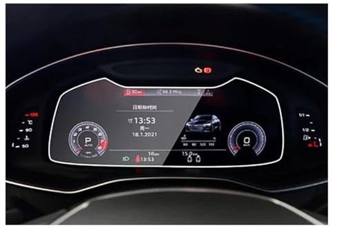 Navigation Cockpit Skyddsfilm För A6 För A7 C8 2019-2021 Bilinteriör Center Skärm Härdat Glas Skyddsfilm Anti-repor Reparationstillbehör