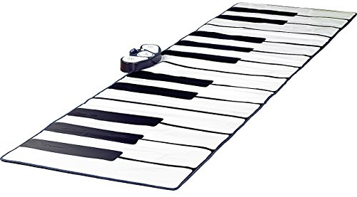 Playtastic Klaviermatte: Riesige Klavier-Matte mit Aufnahme-Funktion, 255 x 80 cm (Bodenklavier, Piano Matte, Musikmatte Erwachsene)