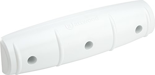 attwood Boat Fenders, 93532-1-Parafango per Bacino, Bordo Dritto, Colore: Bianco Unisex Adulto, Taglia Unica