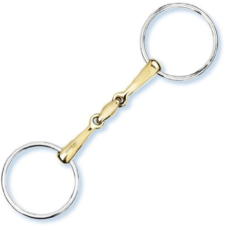 Stübben Gebiss 2422 Wassertrense doppelt gebrochen - 14,5 cm - 18 mm - Sweet Copper