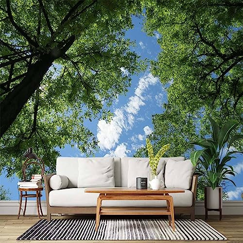 Papel Tapiz Personalizado Mural La Luz Del Sol Penetra En Los Árboles Bosque Antiguo Hermoso Paisaje De Montaña Dormitorio Sala De Estar Sofá Tv Fondo Decoración De La Pared 250Cm(W)×175Cm(H)
