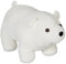 Relaxdays Türstopper Eisbär, Stoff mit Sandfüllung, Türpuffer Boden, Deko Türsack Kinder, HxBxT: 15 x 14 x 28,5 cm, weiß