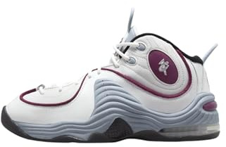 Nike Damen Air Penny II Sneaker, Summit White/Rosewood-Wolf Grey-Black, 38