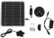 Solar Fountain, 50W Solar Powered Bird Bath Fountain with Solar Panel, Submersible for Garden Indoor Outdoor, Water Feature Pump, 800L/h, 5m Water Lift