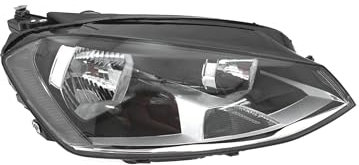 EDA PREMIUM auto Scheinwerfer, Frontscheinwerfer Rechts 5G1941006 passend für VW GOLF VII 2012-2017 mit Stellmotor für Leuchtweitenregulierung, H7/H15, E