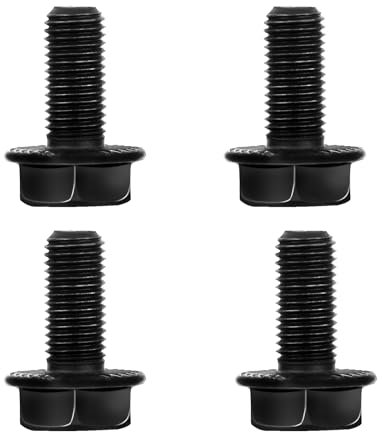 Trinkrittey 4 Pcs 8mm Bicycle Crank Bolts Bike Bottom Bracket Fixing Bolts M8 x 18mm Bottom Bracket Screws Parts for Mountain Bike Road Bike MTB