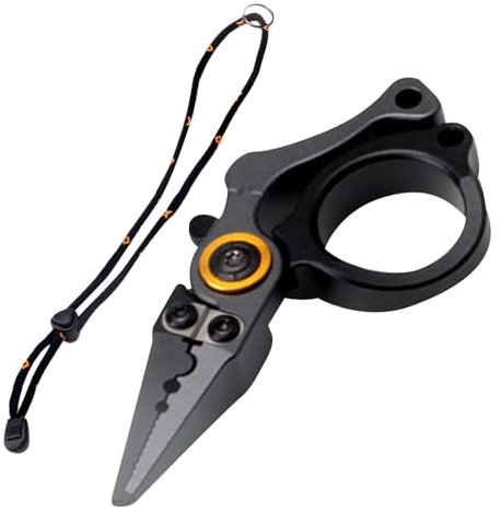 Tijeras trenzadas de pesca – Tijeras de hilo de pescar, tijeras para trenzar | Tijeras de pesca portátiles, cortadores de línea trenzada, tijeras de pesca compactas, tijeras de pesca con bloqueo de