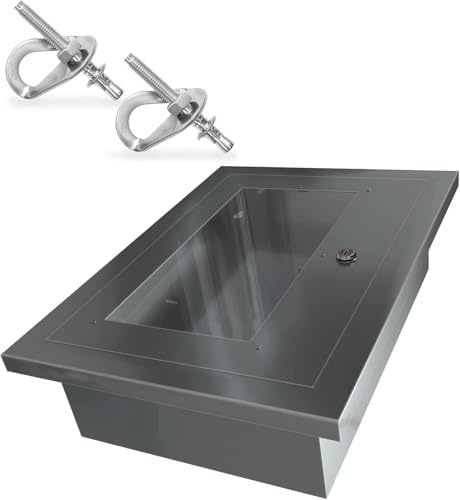Aluminium Cabinet for Fire Escape Ladder | Universal Access Box for Fire Ladder 3 Story | Indoor Outdoor | Mounting Hadware incl | Wall Mountable Storage Fire Safety Ladders | 16.5 * 13.5 * 6 inch