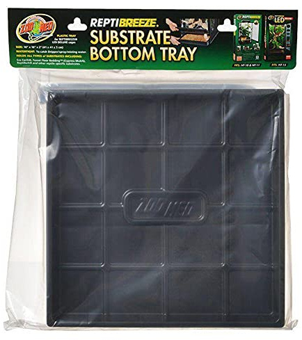 Zoo Med reptibris substrat bottenbricka, liten/medium passar NT10 NT11 NT15 16 L x 16 B x 2 H