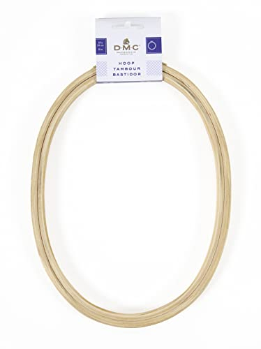 DMC Oval Wooden Embroidery Hoop/Frame 8 inch / 18 x 24 cm