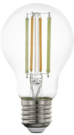 EGLO connect.z Smart-Home LED Leuchtmittel E27, A60, ZigBee, App und Sprachsteuerung Alexa, dimmbar, Lichtfarbe einstellbar (warmweiß-kaltweiß), 700 Lumen, 6 Watt, Vintage-Glühbirne klar