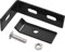 Tidyard 10 Sets Doppelstabmattenzaun Zaun Wandverbinder Wand-Verbinderset Eckverbinder Eckverbinder,Verzinkter Stahl + Edelstahl,Anthrazit