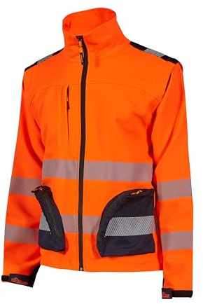 U-POWER | Giacca da Lavoro BEA, Maniche Stretch, Trasformabile in Gilet, Tasche Multifunzionali, Bande Catarifrangenti per Alta Visibilità, 52% Poliestere 44% Cotone 4% Spandex