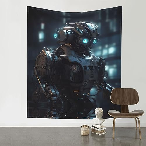 YAzgaN Future Robot Wall Decor Tapestry 60x51in Decor Soft Texture,Durable, Skin-Friendly And Lightweight Tapestry Perfect For Wall Hangings,Home Decoration