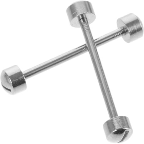TOGEVAL 2st Armbandslänk Skruvstång Inkluderar Invändig Diameter Hållbar Stålfärg För Klockreparation Armbandslänkar