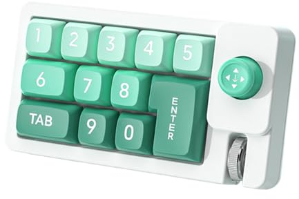 Teclado Mecánico | Teclado de Edición Mecánica - Teclado Numérico De Una Mano Con Joystick Hot-Swappable Para Escribir Juegos De PC Configuración