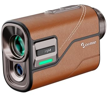 DORMIE T80 Golf Laser Rangefinder supports 1000-yard ranging, slope mode switch, 7x magnification, pin lock, leather-like texture, Type-C charging, and is competition approved.