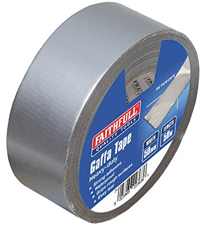 Faithfull Gaffa Tape 50mm x 50m Silver FAITAPEGAFS Silver A