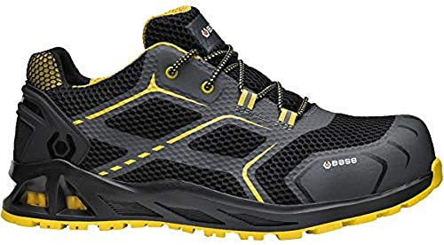 BASE, K-Speed, zapato de seguridad, Kaptiv, color negro y amarillo, S1P HRO SRC, talla 45