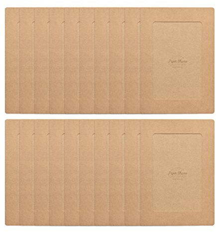 Monolike Paper Photo Frames 4x6 Inch Kraft 20 Pack - Fits 4x6 Pictures