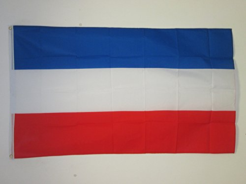 AZ FLAG - Drapeau République Fédérale de Yougoslavie - 90x60 cm - Drapeau Yougoslave 100% Polyester Avec Oeillets Métalliques Intégrés - Pavillon 50 g