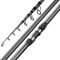 Angelrute Spinnruten Kohlefaser Teleskoprute für Salzwasser Süßwasser Fishing Rod Meeresrute Angelrute Teleskop Salzwasser,Black,4.2m