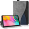 AsWant Hülle Kompatibel mit Samsung Galaxy Tab A 10.1 2019 SM-T510 T515 - Ultradünne Business Tricolor Tablette mit Portemonnaie und Standfunktion Galaxy Tab A hülle (Gray)