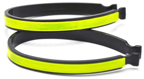 2 Pieces Bicycle Trouser Clips Lightweight Powerful Reflective Cycling Trouser Clips Bicycle Safety Ankle Bands Reflector Cycling Equipment for Men Women Ankles
