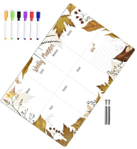 HOODANCOS 1satz Acryl Memo Board Für Schreibtisch Abwischbare Transparente Notiztafel Mit Werbenadeln Und Markern Für Büro Schule Und Zuhause Zur Planung Und Erinnerung
